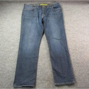 Lee Extreme Motion Jeans Mens 46x34 Blue‎ Straight Fit Tapered Leg Stretch Denim